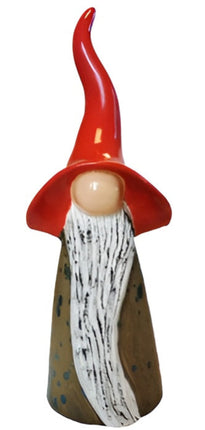 Brown bodied gnome with red hat covering the eyes from Goose and Company