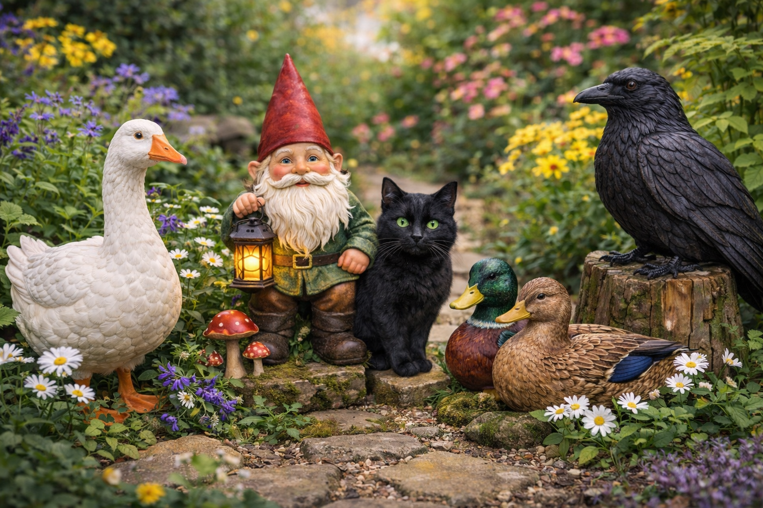The Hidden Magic Behind Geese, Gnomes, Cats, Ducks, and Ravens