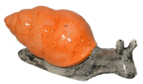 10" Long Shelled Garden Snail Decor