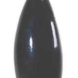 Black cat-shaped object with red eyes and a white face on a white background from Goose and Company. this object is frost resistant