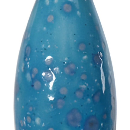 Blue 12in cat with soft white and light blue accent spots with red ears. from Goose and Company