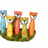 ceramic cat garden decor