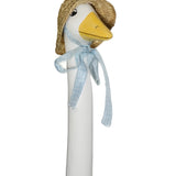 Straw Hat Goose Garden Decor