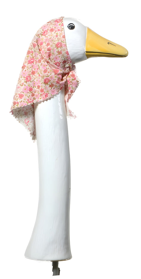 Scarfed Goose Garden Decor