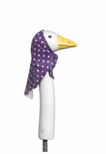 Scarfed Goose Garden Decor