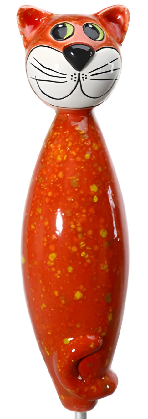 Red bodied cat with small decorative yellow accent spots from Goose and Company
