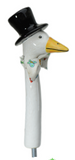 Goose with Top Hat and Tie Garden Decor