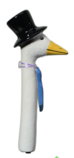 Goose with Top Hat and Tie Garden Decor