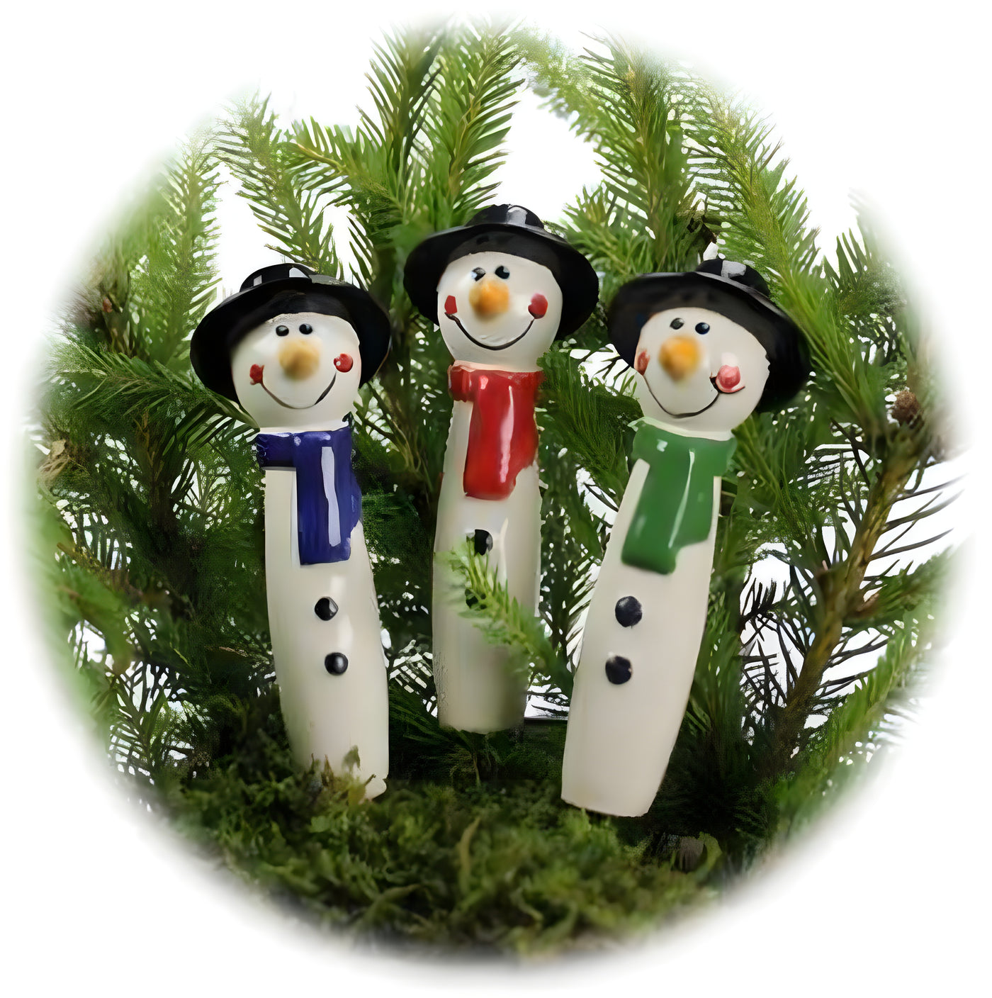 Snowmen with Hat and Scarf - 9"