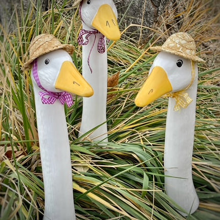 Goose with Straw Hat