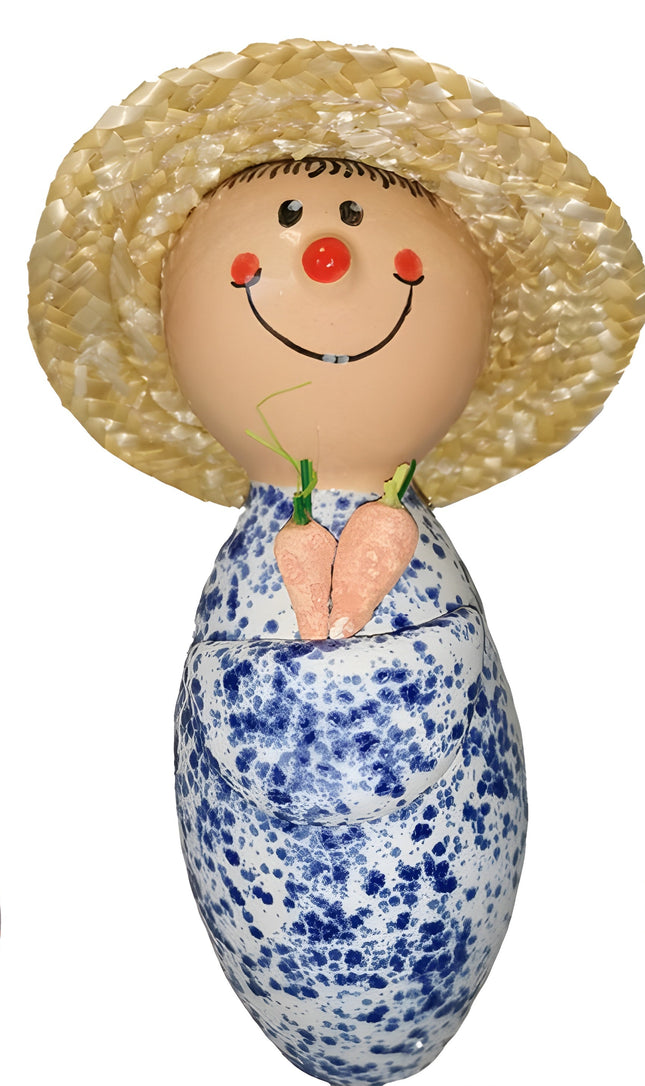8 inch Gardeners with Straw Hats