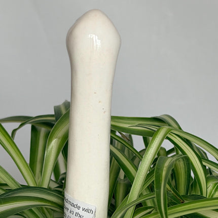 Mini Ceramic Goose Plant Pick, Tiny Hand Painted Czech Goose for Potted Plants, Small Houseplant Decor, Cute Plant Lover Gift